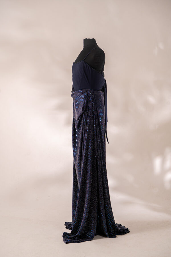 Midnight blue sequin dress - Billede 9