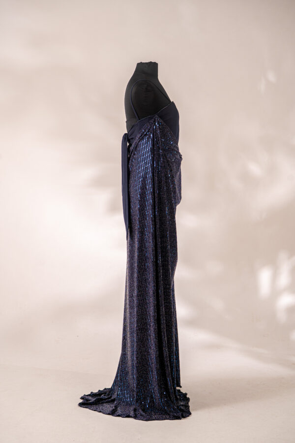 Midnight blue sequin dress - Billede 7