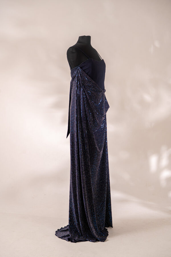 Midnight blue sequin dress - Billede 6