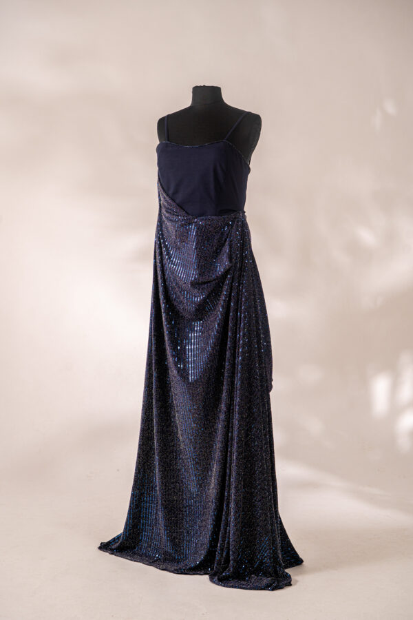Midnight blue sequin dress - Billede 5