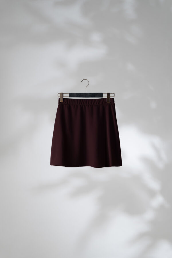 Plum colour a-skirt - Billede 3
