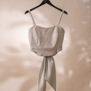 Sparkling silver top