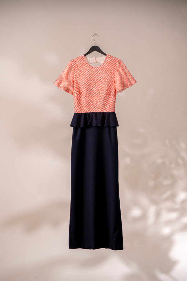 Long dress with a maritime look