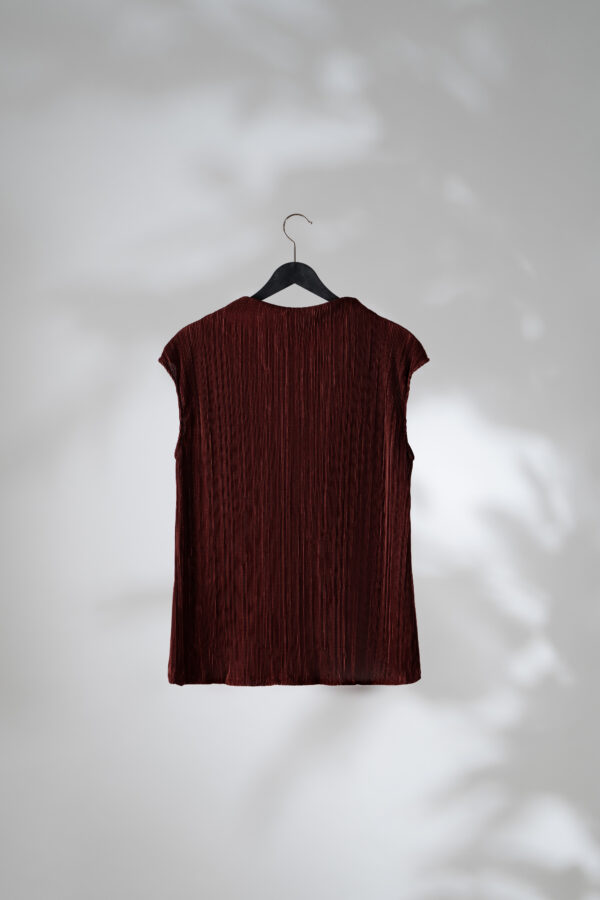 Turtleneck top in delicate cobber colour - Billede 2